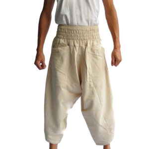 Harem pants Yoga pants Men's Japanese Style Pants One Size Japanese Design natural off white color ivory tone