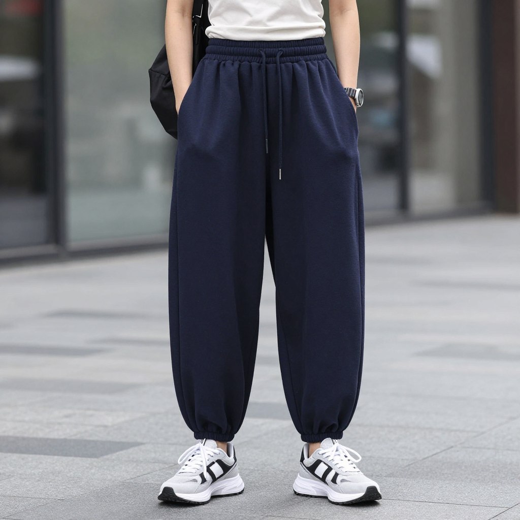 Contemporary street style featuring harem pants with modern styling